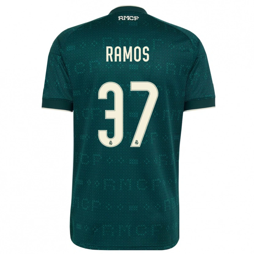 Danxen Bambino Maglia Yeremaiah Ramos #37 Grigio Ardesia Scuro Bianco Kit Gara Away 2026/27 Maglietta