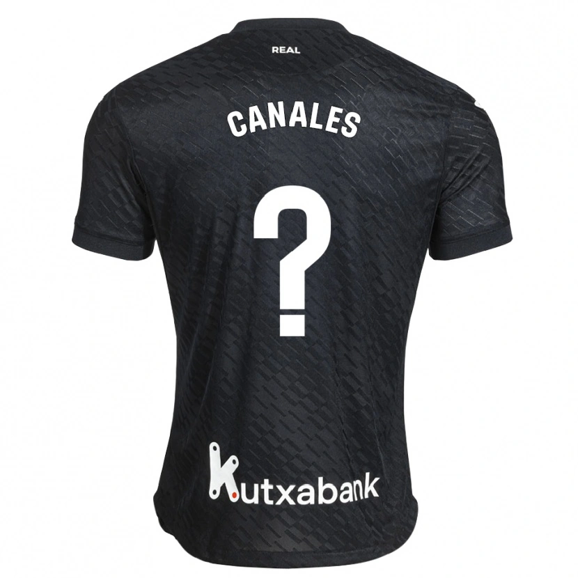 Danxen Bambino Maglia Cristian Canales #0 Nero Bianco Kit Gara Away 2026/27 Maglietta