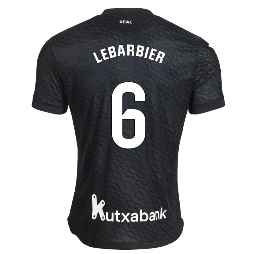 Danxen Bambino Maglia Alex Lebarbier #6 Nero Bianco Kit Gara Away 2026/27 Maglietta