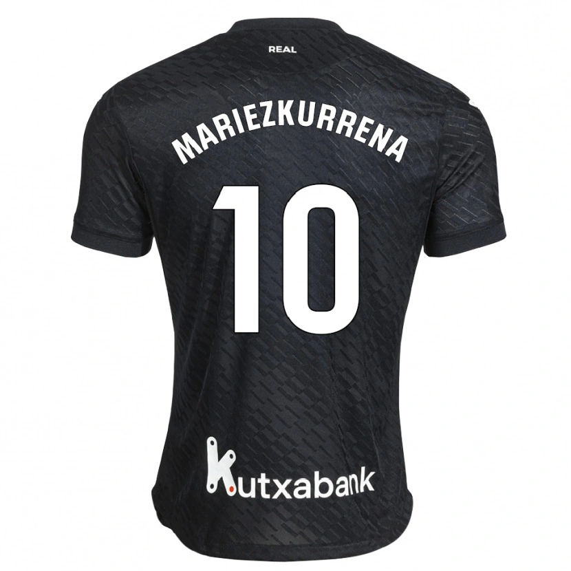 Danxen Bambino Maglia Arkaitz Mariezkurrena #10 Nero Bianco Kit Gara Away 2026/27 Maglietta