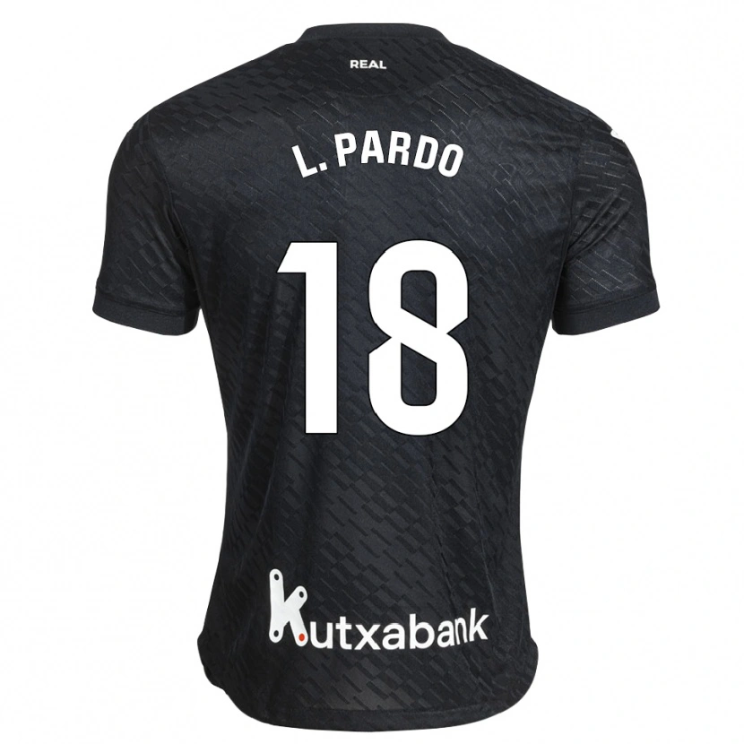 Danxen Bambino Maglia Lucía Pardo Méndez #18 Nero Bianco Kit Gara Away 2026/27 Maglietta