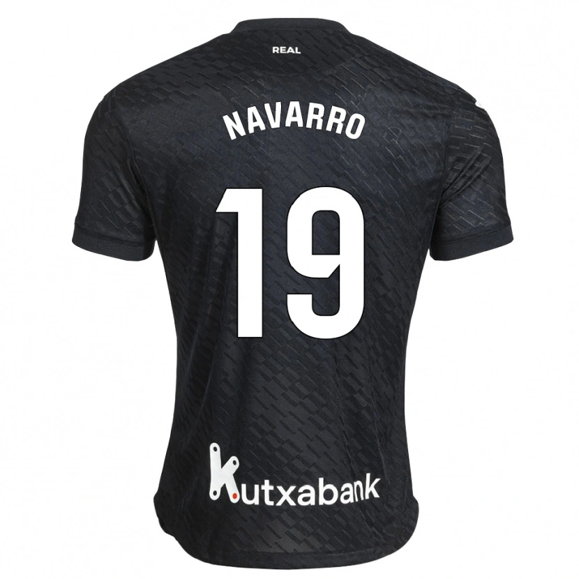 Danxen Bambino Maglia Lorena Navarro #19 Nero Bianco Kit Gara Away 2026/27 Maglietta