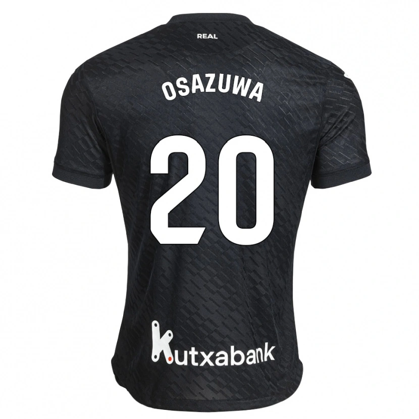 Danxen Bambino Maglia Sydney Osazuwa #20 Nero Bianco Kit Gara Away 2026/27 Maglietta