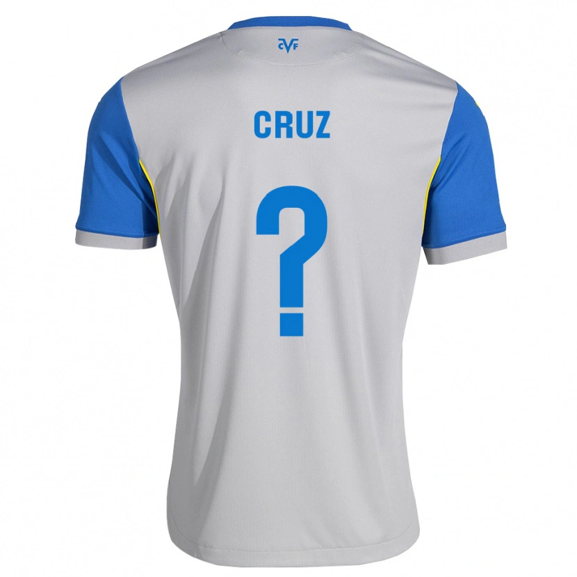 Danxen Bambino Maglia Daniel Cruz #0 Blu Schiarente Grigio Kit Gara Away 2026/27 Maglietta