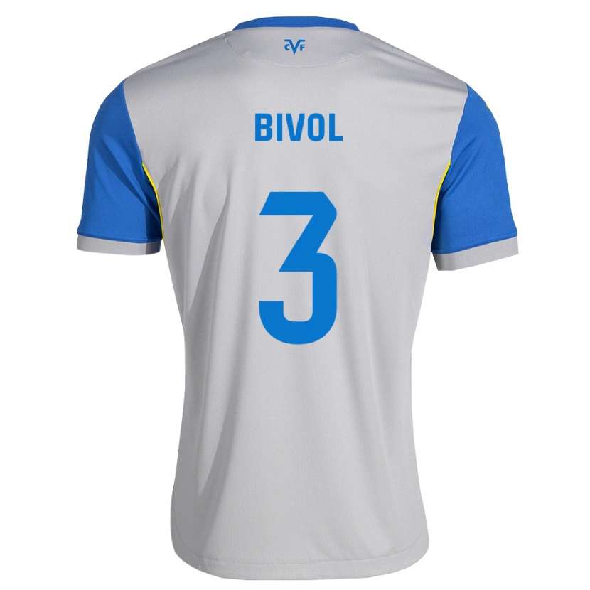 Danxen Bambino Maglia Victor Bivol #3 Blu Schiarente Grigio Kit Gara Away 2026/27 Maglietta
