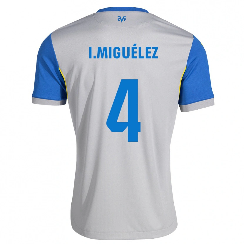 Danxen Bambino Maglia Irene Miguélez #4 Blu Schiarente Grigio Kit Gara Away 2026/27 Maglietta