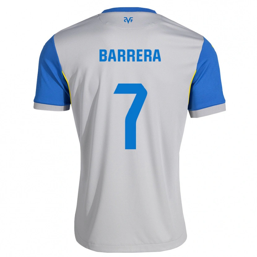 Danxen Bambino Maglia Sergio Barrera #7 Blu Schiarente Grigio Kit Gara Away 2026/27 Maglietta