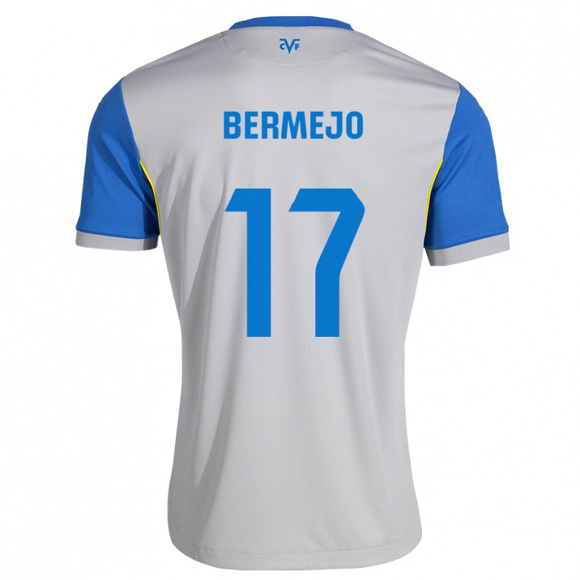 Danxen Bambino Maglia Celso Bermejo #17 Blu Schiarente Grigio Kit Gara Away 2026/27 Maglietta