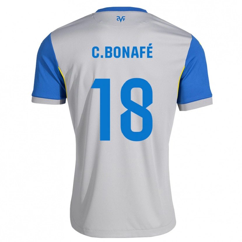Danxen Bambino Maglia César Bonafé #18 Blu Schiarente Grigio Kit Gara Away 2026/27 Maglietta