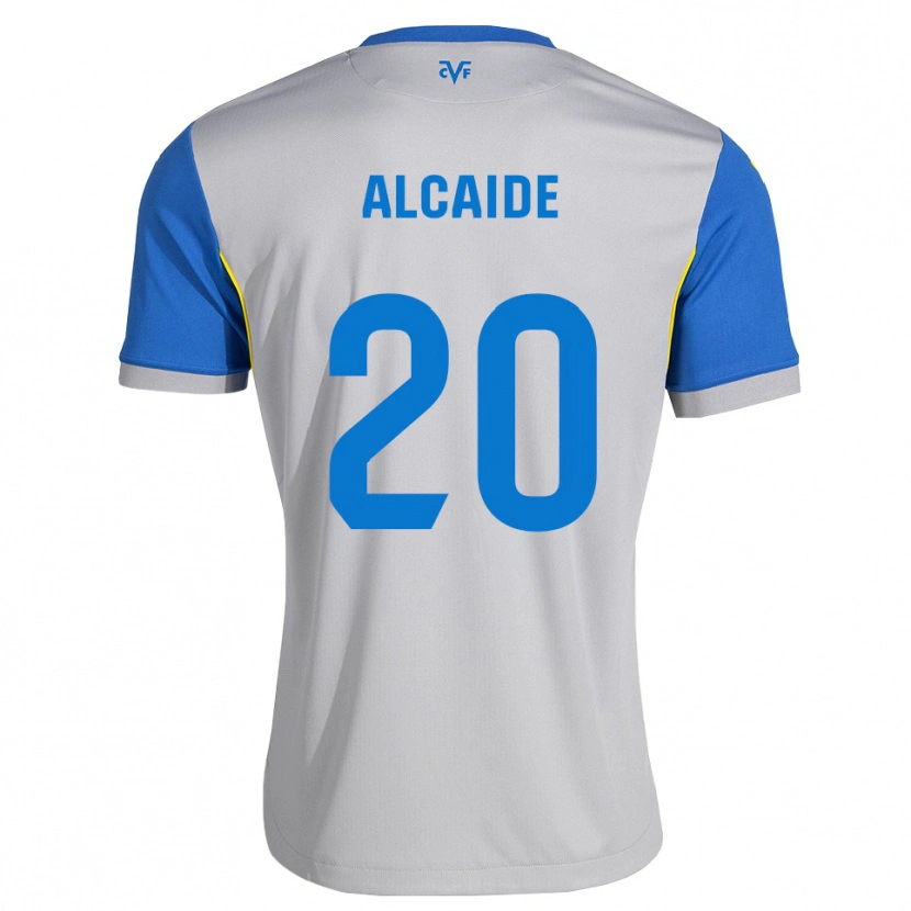 Danxen Bambino Maglia Álvaro Alcaide #20 Blu Schiarente Grigio Kit Gara Away 2026/27 Maglietta
