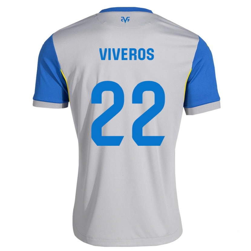 Danxen Bambino Maglia Facundo Viveros #22 Blu Schiarente Grigio Kit Gara Away 2026/27 Maglietta