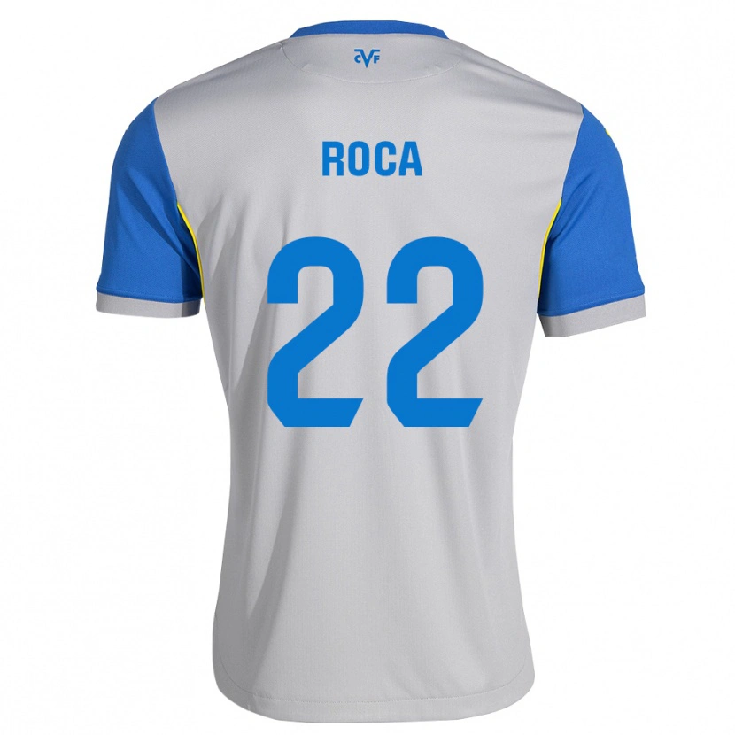Danxen Bambino Maglia Mauro Roca #22 Blu Schiarente Grigio Kit Gara Away 2026/27 Maglietta