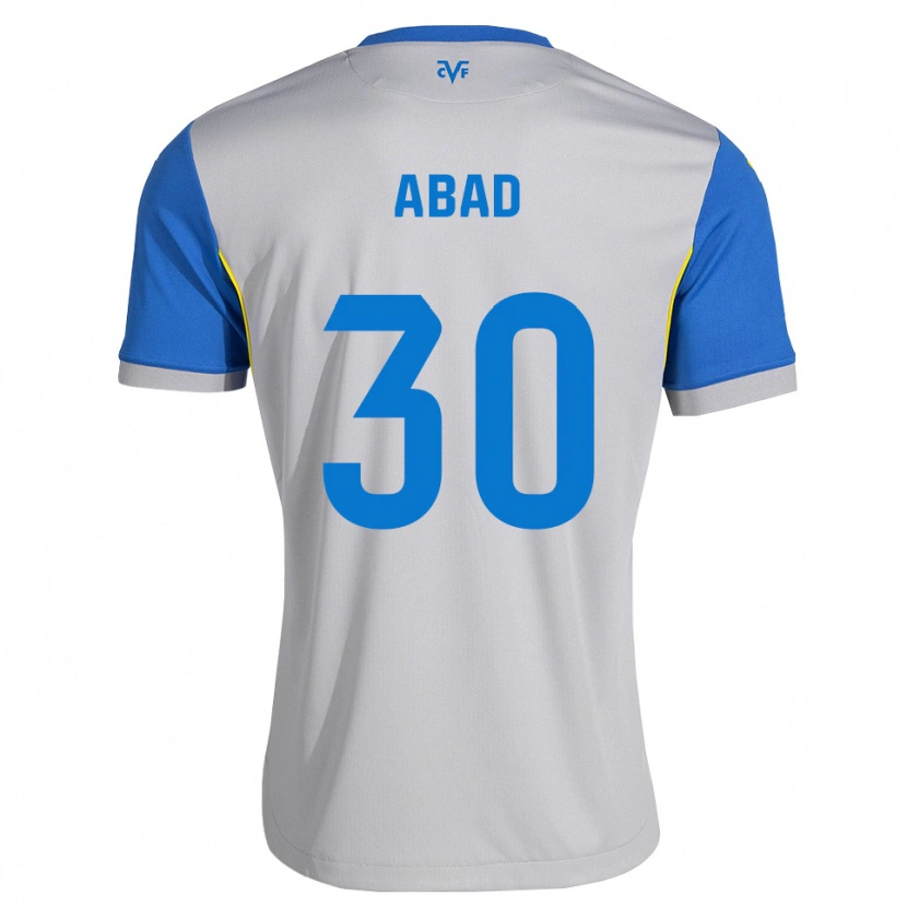 Danxen Bambino Maglia Iker Abad #30 Blu Schiarente Grigio Kit Gara Away 2026/27 Maglietta