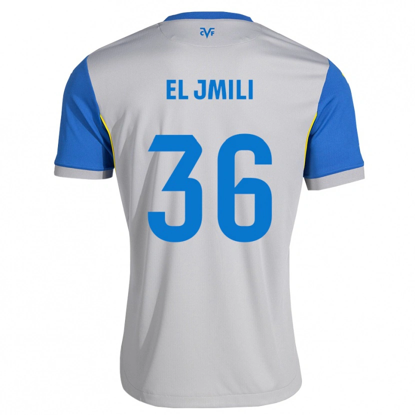 Danxen Bambino Maglia Nizar El Jmili #36 Blu Schiarente Grigio Kit Gara Away 2026/27 Maglietta