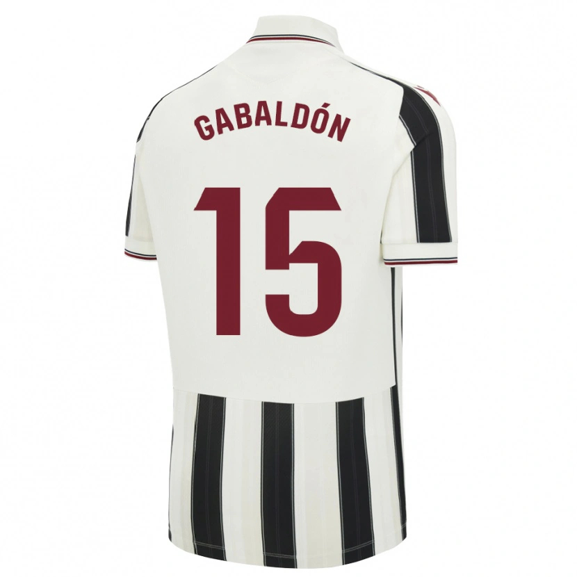 Danxen Bambino Maglia María Gabaldón #15 Nero Bianco Rosso Kit Gara Away 2026/27 Maglietta