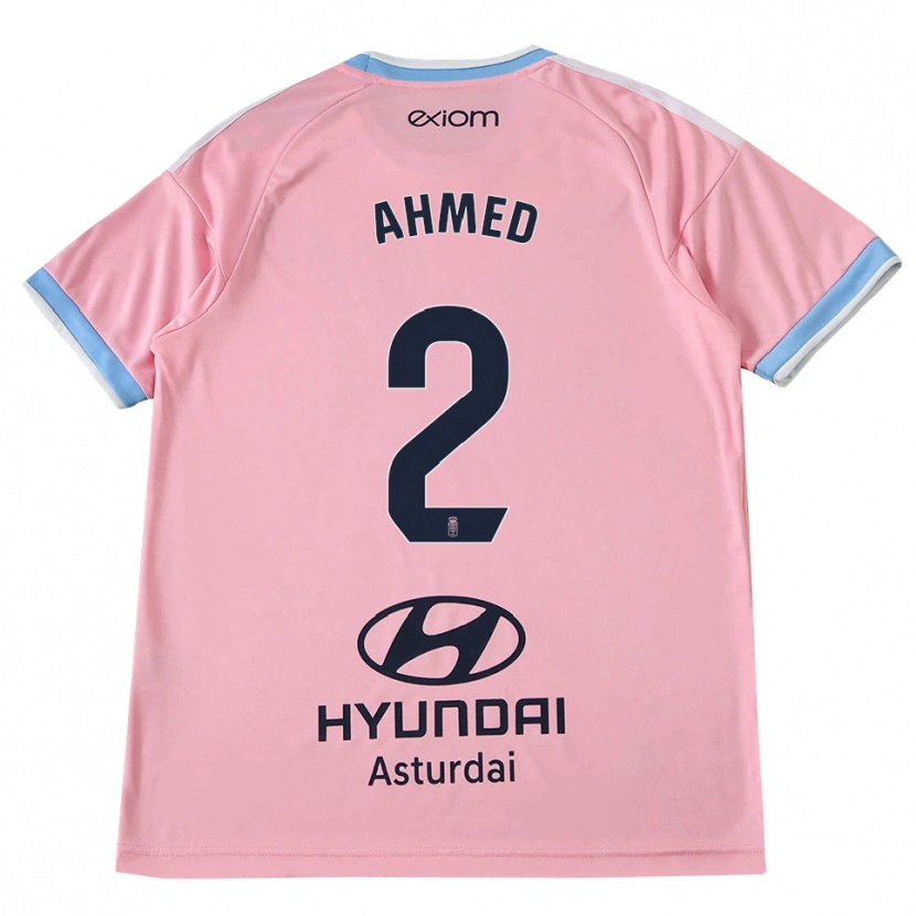 Danxen Bambino Maglia Aisar Ahmed #2 Blu Fiordaliso Rosa Kit Gara Away 2026/27 Maglietta