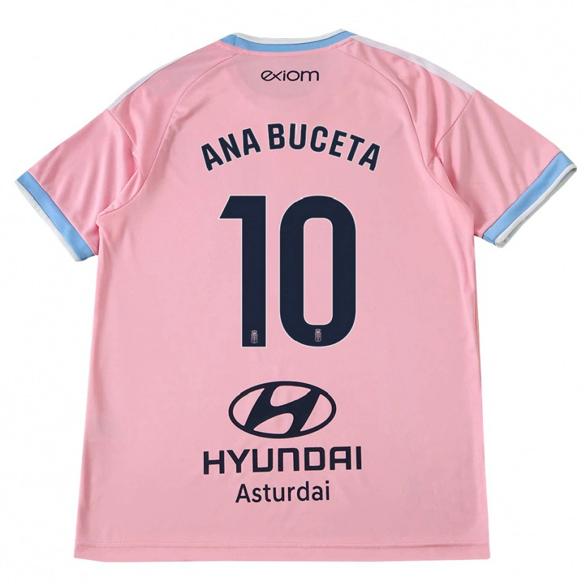 Danxen Bambino Maglia Ana Buceta #10 Blu Fiordaliso Rosa Kit Gara Away 2026/27 Maglietta