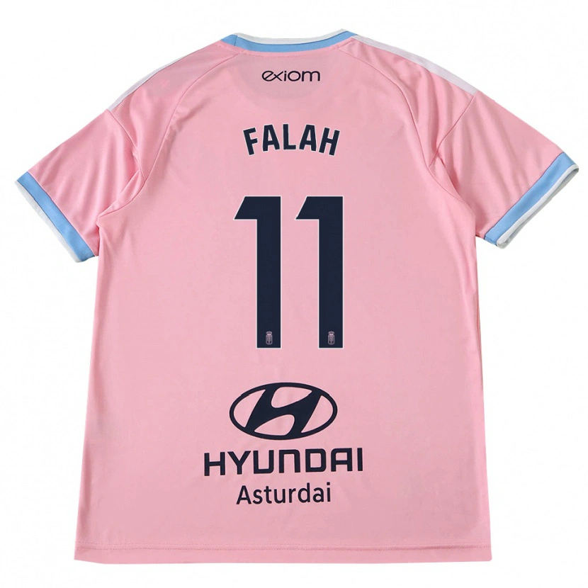 Danxen Bambino Maglia Omar Falah #11 Blu Fiordaliso Rosa Kit Gara Away 2026/27 Maglietta