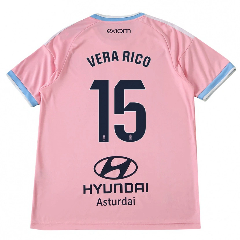 Danxen Bambino Maglia Vera Rico #15 Blu Fiordaliso Rosa Kit Gara Away 2026/27 Maglietta