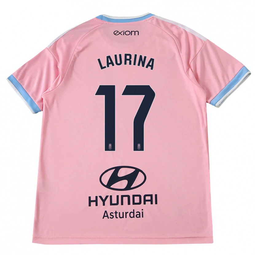 Danxen Bambino Maglia Laura Gutiérrez #17 Blu Fiordaliso Rosa Kit Gara Away 2026/27 Maglietta