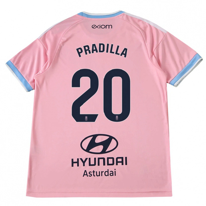 Danxen Bambino Maglia Elena Pradilla Aranda #20 Blu Fiordaliso Rosa Kit Gara Away 2026/27 Maglietta