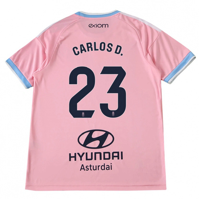 Danxen Bambino Maglia Carlos Domínguez #23 Blu Fiordaliso Rosa Kit Gara Away 2026/27 Maglietta