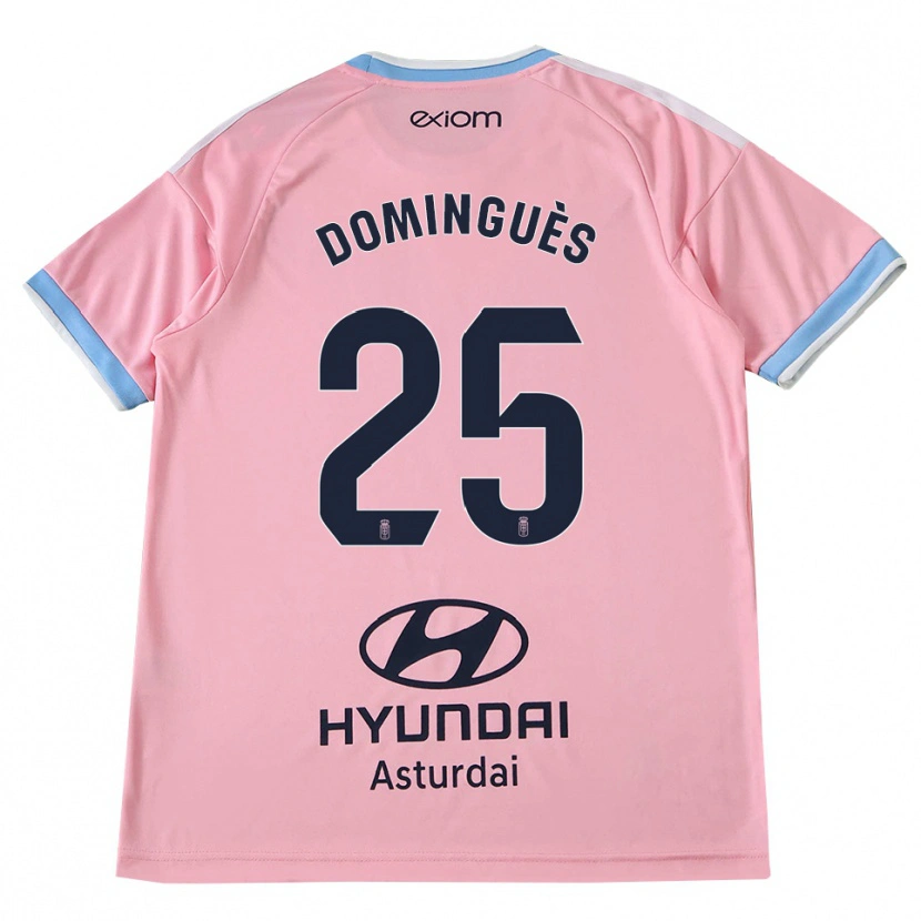Danxen Bambino Maglia Brandon Dominguès #25 Blu Fiordaliso Rosa Kit Gara Away 2026/27 Maglietta