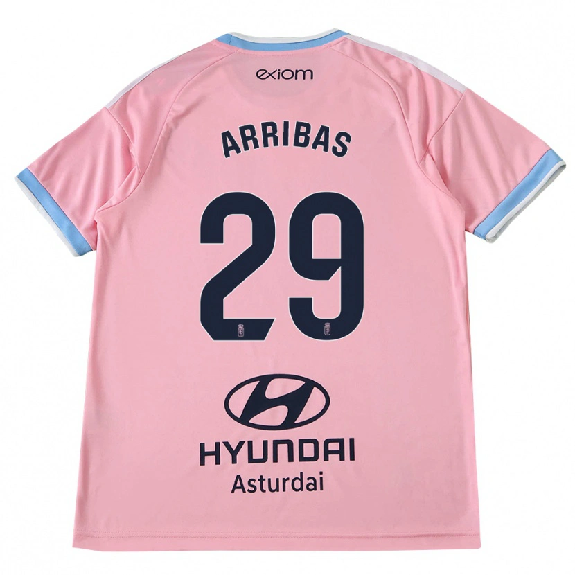 Danxen Bambino Maglia Arturo Arribas #29 Blu Fiordaliso Rosa Kit Gara Away 2026/27 Maglietta