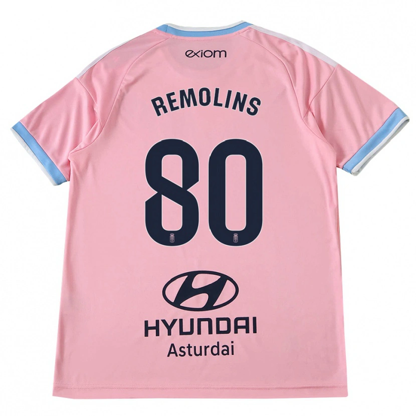 Danxen Bambino Maglia Ot Remolins #80 Blu Fiordaliso Rosa Kit Gara Away 2026/27 Maglietta