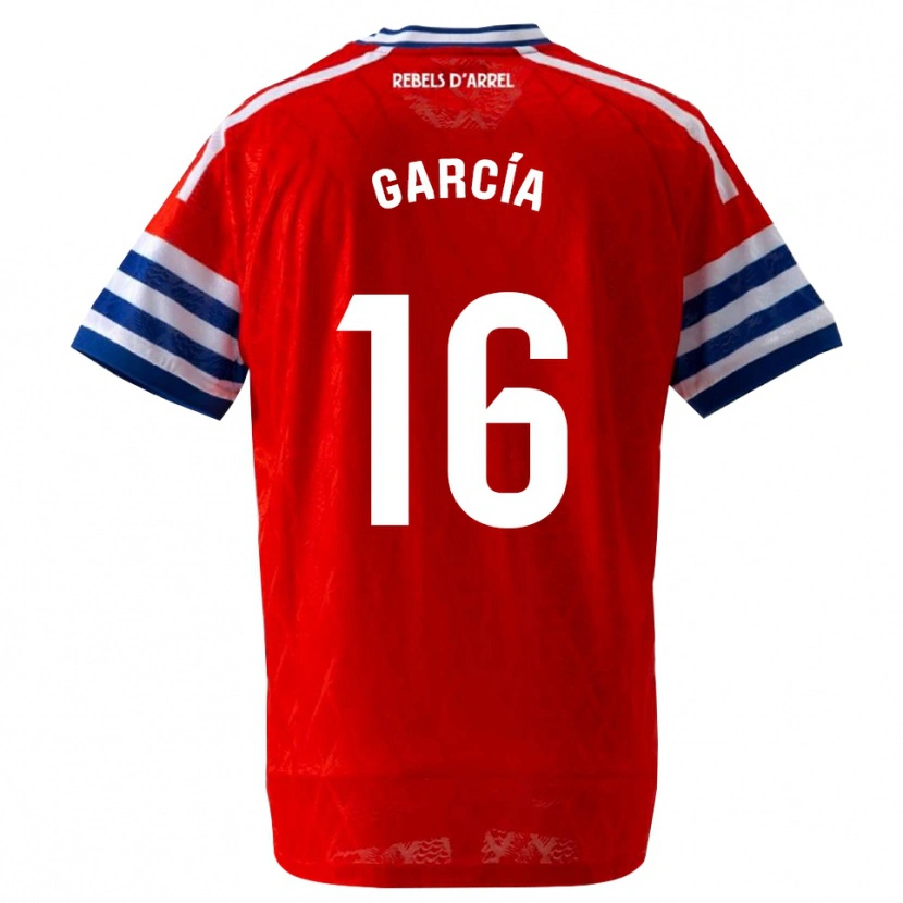 Danxen Bambino Maglia Marc García #16 Blu Reale Rosso Kit Gara Away 2026/27 Maglietta