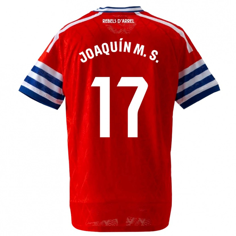 Danxen Bambino Maglia Joaquín Sánchez #17 Blu Reale Rosso Kit Gara Away 2026/27 Maglietta