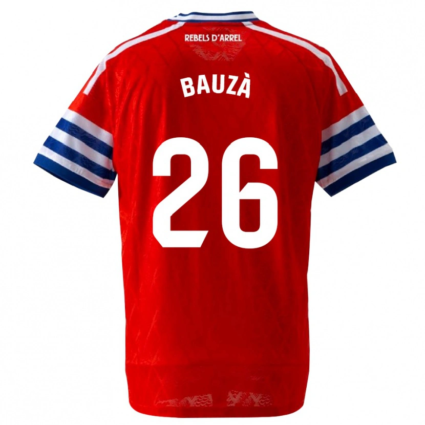 Danxen Bambino Maglia Rafel Bauzà #26 Blu Reale Rosso Kit Gara Away 2026/27 Maglietta