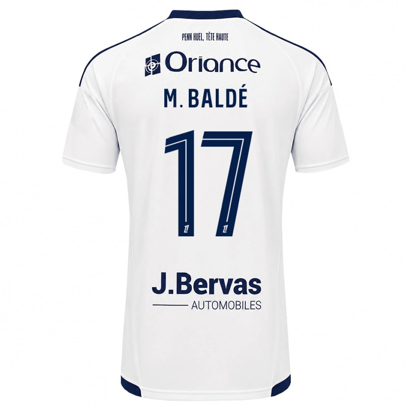 Danxen Bambino Maglia Mama Baldé #17 Navy Bianco Kit Gara Away 2026/27 Maglietta