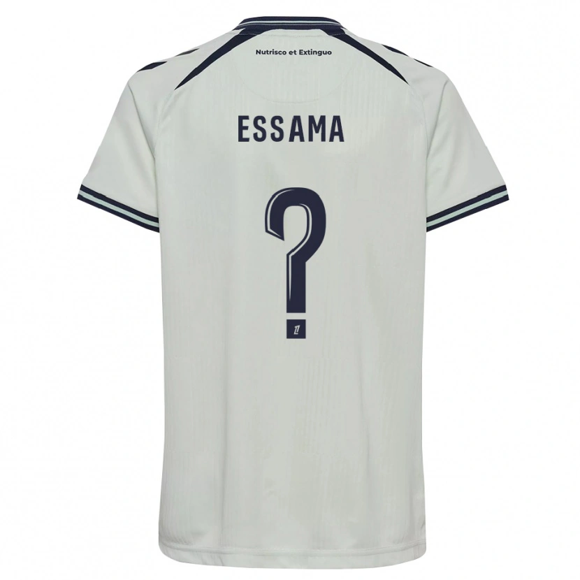 Danxen Bambino Maglia Brian Essama #0 Blu Notte Bianco Kit Gara Away 2026/27 Maglietta