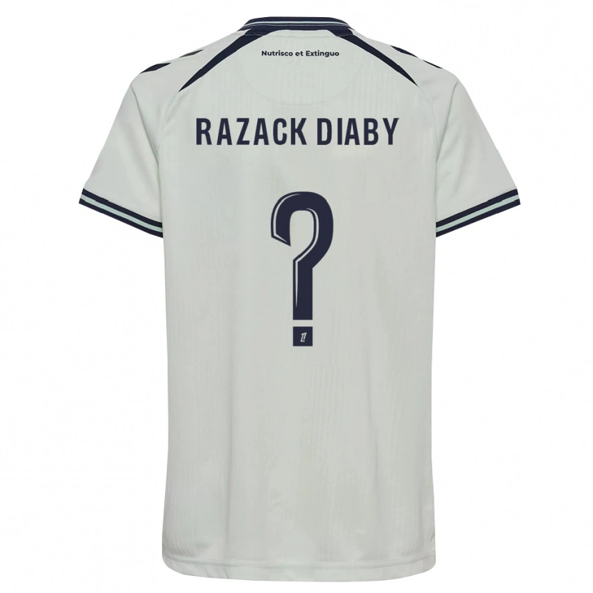 Danxen Bambino Maglia Abdoul Razack Diaby #0 Blu Notte Bianco Kit Gara Away 2026/27 Maglietta