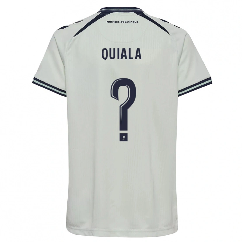 Danxen Bambino Maglia Dinode Quiala #0 Blu Notte Bianco Kit Gara Away 2026/27 Maglietta