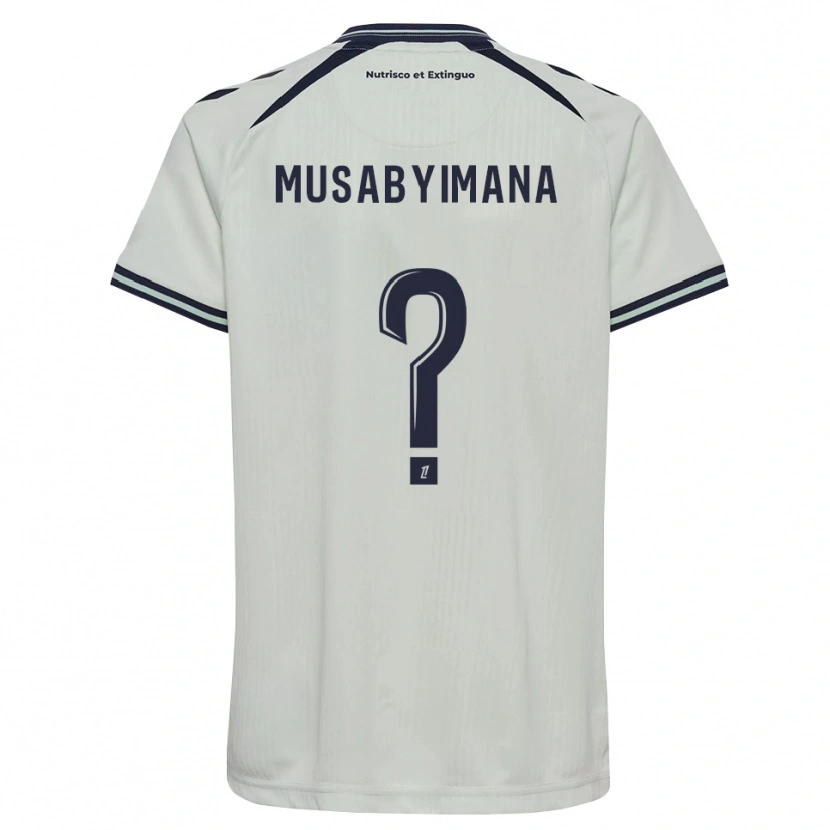 Danxen Bambino Maglia Thierry Musabyimana #0 Blu Notte Bianco Kit Gara Away 2026/27 Maglietta