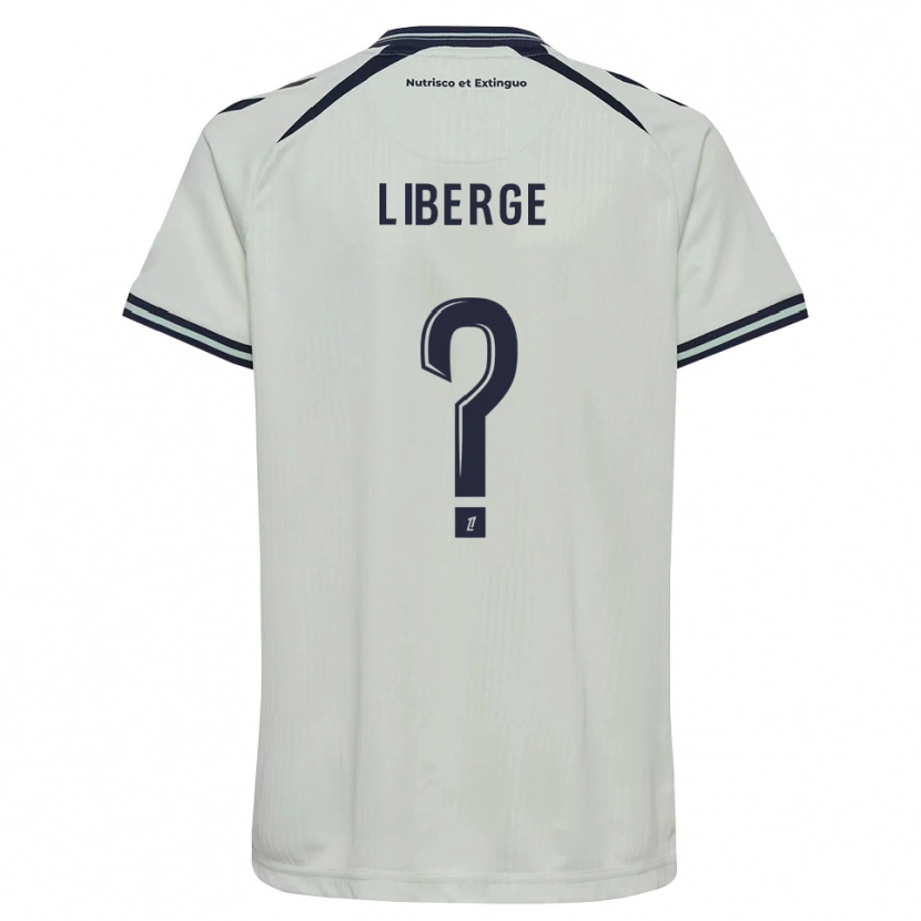 Danxen Bambino Maglia Aïssatou Liberge #0 Blu Notte Bianco Kit Gara Away 2026/27 Maglietta