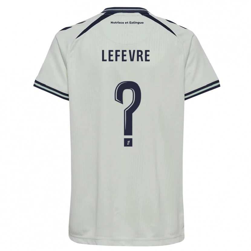 Danxen Bambino Maglia Emmy Lefevre #0 Blu Notte Bianco Kit Gara Away 2026/27 Maglietta