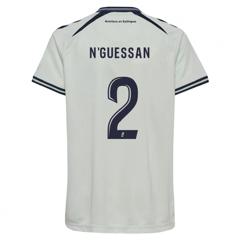 Danxen Bambino Maglia Jean-Baptiste N'guessan #2 Blu Notte Bianco Kit Gara Away 2026/27 Maglietta