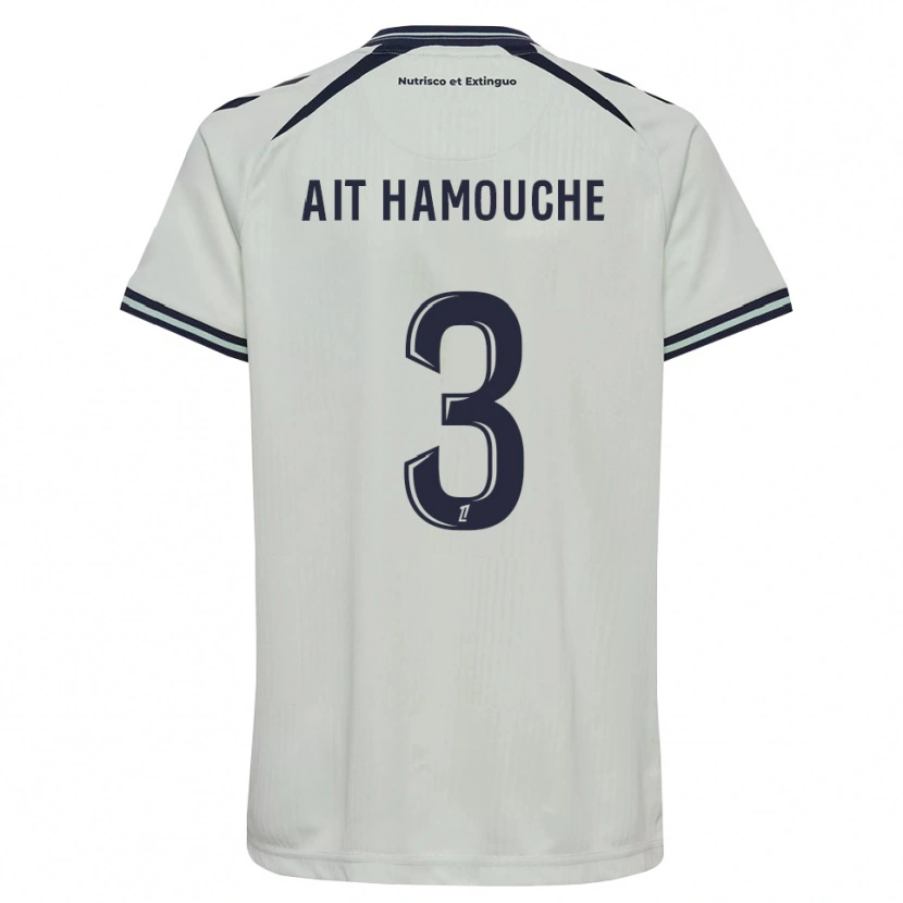 Danxen Bambino Maglia Massyl Ait Hamouche #3 Blu Notte Bianco Kit Gara Away 2026/27 Maglietta