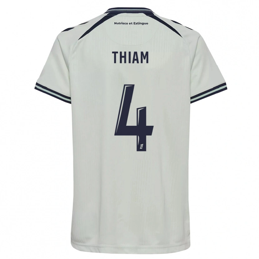 Danxen Bambino Maglia Tidjani Thiam #4 Blu Notte Bianco Kit Gara Away 2026/27 Maglietta
