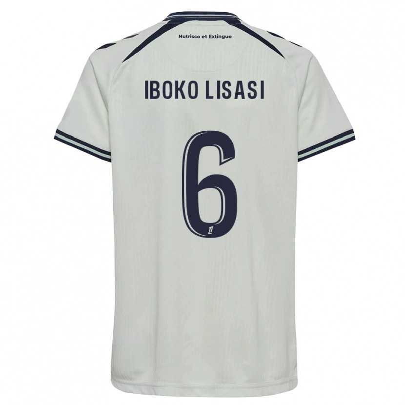 Danxen Bambino Maglia Malachie Iboko Lisasi #6 Blu Notte Bianco Kit Gara Away 2026/27 Maglietta