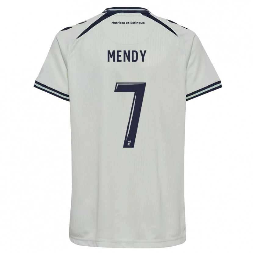 Danxen Bambino Maglia Dahiss Mendy #7 Blu Notte Bianco Kit Gara Away 2026/27 Maglietta