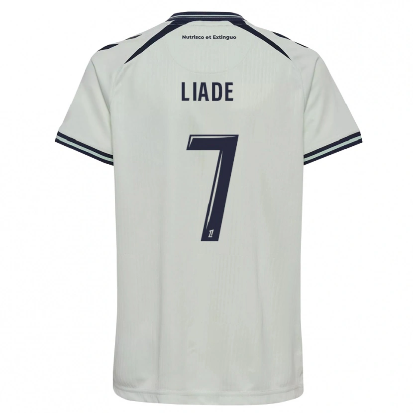 Danxen Bambino Maglia Noah Liade #7 Blu Notte Bianco Kit Gara Away 2026/27 Maglietta