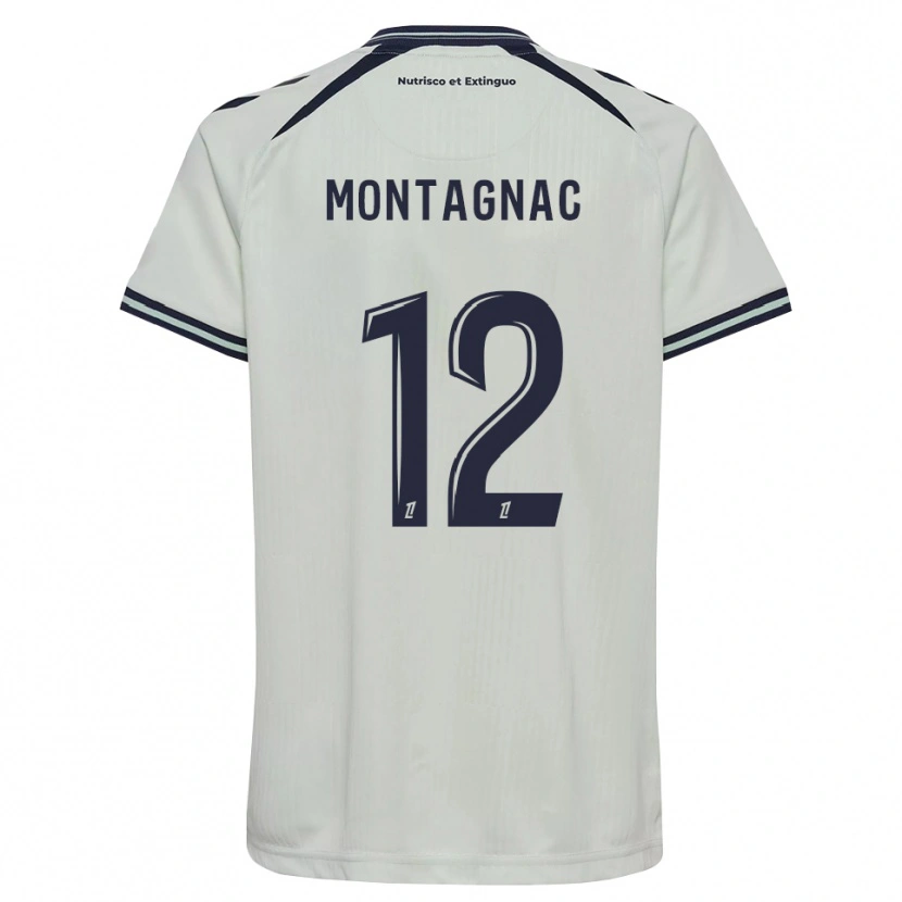 Danxen Bambino Maglia Alexandre Montagnac #12 Blu Notte Bianco Kit Gara Away 2026/27 Maglietta