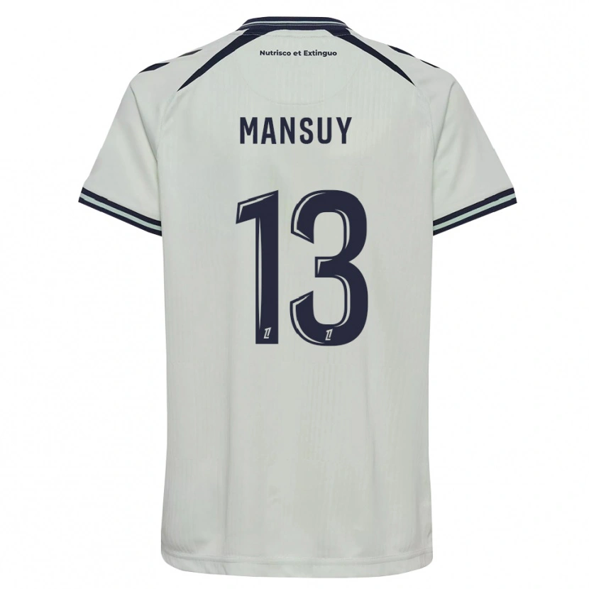 Danxen Bambino Maglia Héloïse Mansuy #13 Blu Notte Bianco Kit Gara Away 2026/27 Maglietta