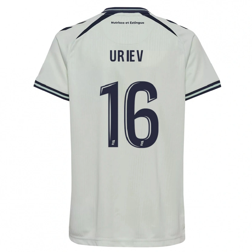 Danxen Bambino Maglia Alan Uriev #16 Blu Notte Bianco Kit Gara Away 2026/27 Maglietta