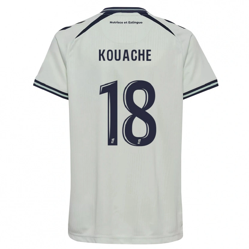 Danxen Bambino Maglia Éva Kouache #18 Blu Notte Bianco Kit Gara Away 2026/27 Maglietta