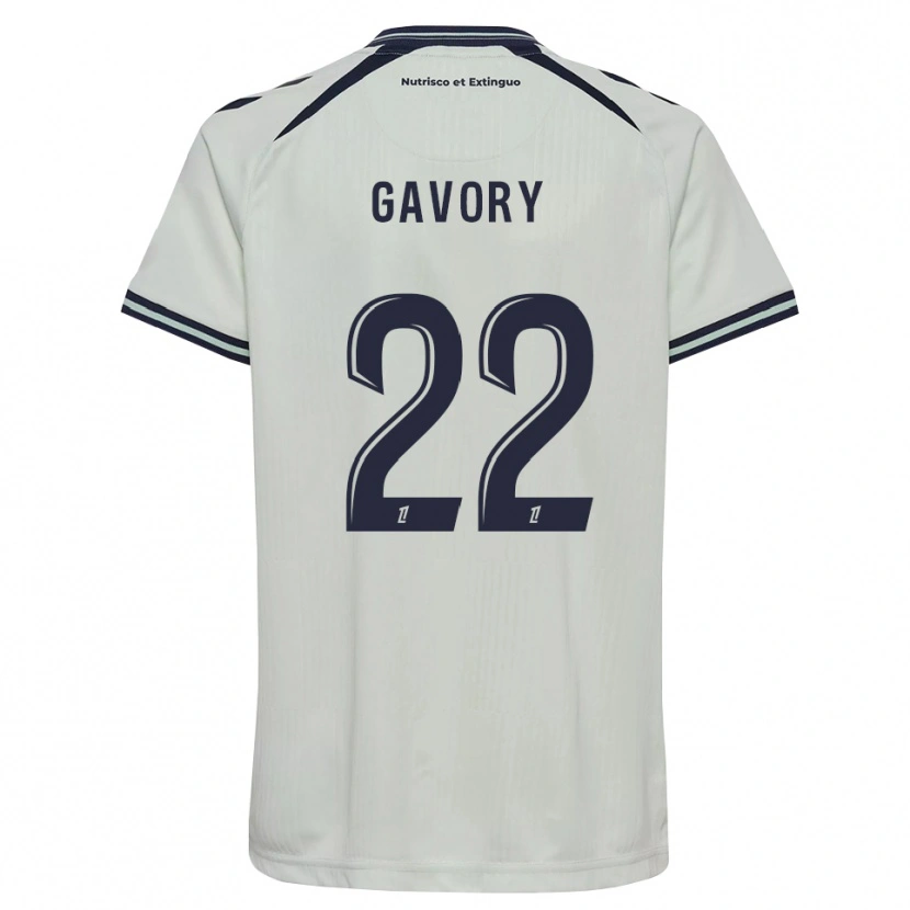 Danxen Bambino Maglia Christy Gavory #22 Blu Notte Bianco Kit Gara Away 2026/27 Maglietta